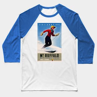 Vintage Travel Poster  Australia Mt. Buffalo Baseball T-Shirt